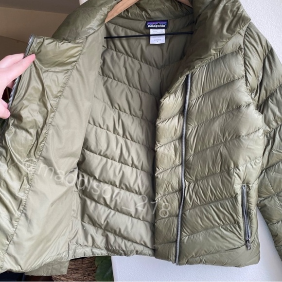 Patagonia Prow Down Jacket Large 600-fill-power Duck Down Motorcycle Style L - Picture 9 of 14
